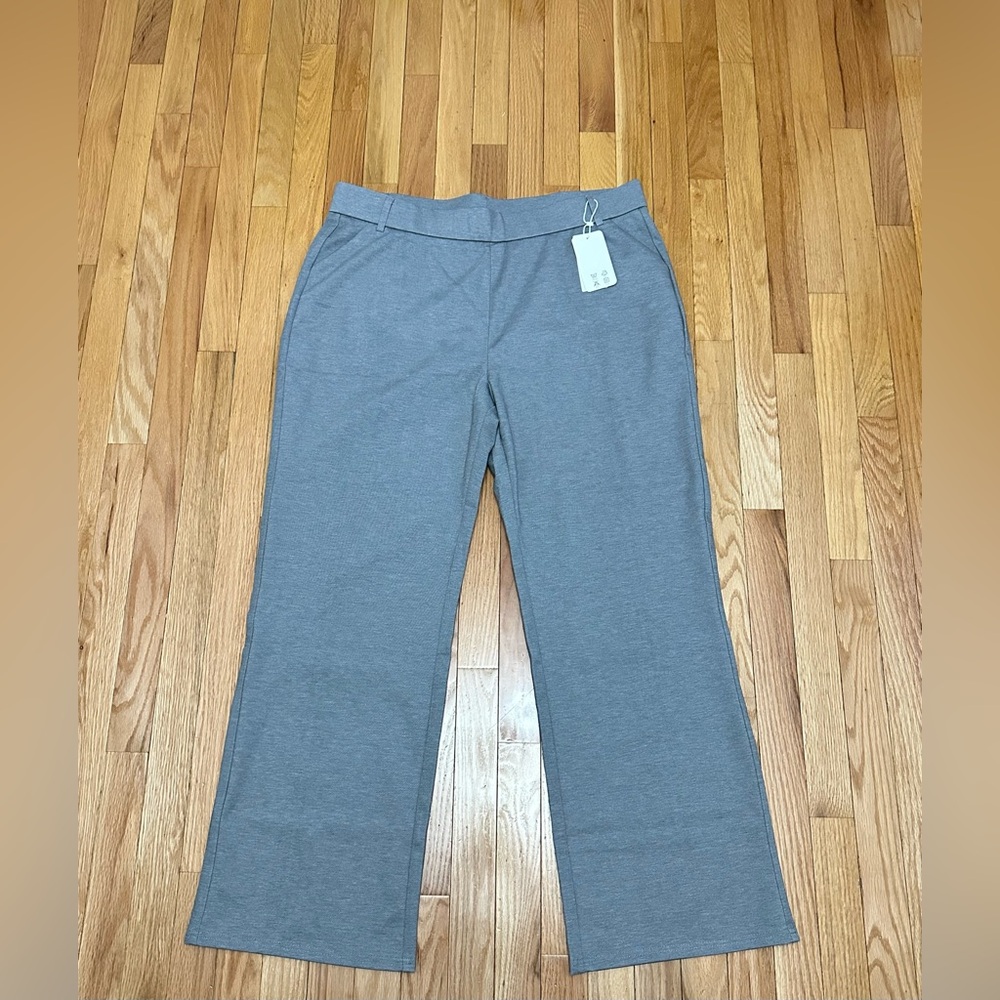 Elegant Gray Women's Flare Pants